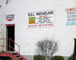 D & L Recycling customer entrance